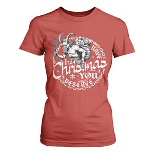 Nordic Christmas Krampus T Shirt For Women Have The Christmas You Deserve Horror Xmas TS11 Red Print Your Wear