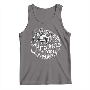 Nordic Christmas Krampus Tank Top Have The Christmas You Deserve Horror Xmas TS11 Deep Heather Print Your Wear