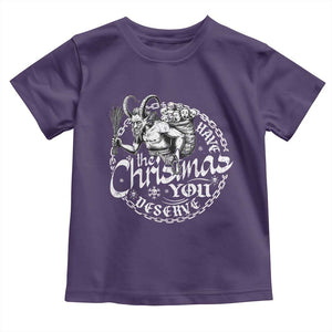 Nordic Christmas Krampus Toddler T Shirt Have The Christmas You Deserve Horror Xmas TS11 Purple Print Your Wear