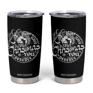 Nordic Christmas Krampus Tumbler Cup Have The Christmas You Deserve Horror Xmas TS11 Black Print Your Wear