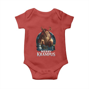 Christmas Krampus Baby Onesie Merry Krampus Pagan Yule Nordic Xmas TS11 Red Print Your Wear