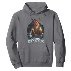 Christmas Krampus Hoodie Merry Krampus Pagan Yule Nordic Xmas TS11 Charcoal Print Your Wear