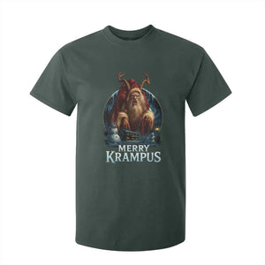 Christmas Krampus T Shirt For Kid Merry Krampus Pagan Yule Nordic Xmas TS11 Dark Forest Green Print Your Wear