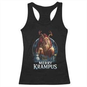 Christmas Krampus Racerback Tank Top Merry Krampus Pagan Yule Nordic Xmas TS11 Black Print Your Wear