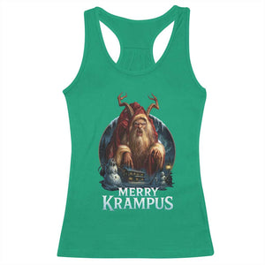 Christmas Krampus Racerback Tank Top Merry Krampus Pagan Yule Nordic Xmas TS11 Irish Green Print Your Wear