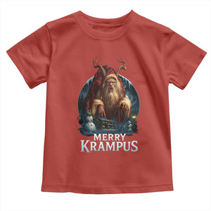Christmas Krampus Toddler T Shirt Merry Krampus Pagan Yule Nordic Xmas TS11 Red Print Your Wear