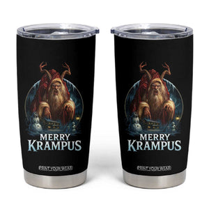 Christmas Krampus Tumbler Cup Merry Krampus Pagan Yule Nordic Xmas TS11 Black Print Your Wear