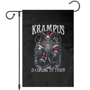 Nordic Christmas Krampus Garden Flag Krampus Is Coming To Town Horror Holiday Xmas TS11 Black Print Your Wear