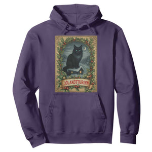 Nordic Christmas Cat Hoodie Jolakotturinn Yule Cat Icelandic TS11 Purple Print Your Wear