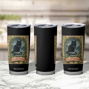 Nordic Christmas Cat Tumbler Cup Jolakotturinn Yule Cat Icelandic TS11 Print Your Wear