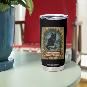 Nordic Christmas Cat Tumbler Cup Jolakotturinn Yule Cat Icelandic TS11 Print Your Wear