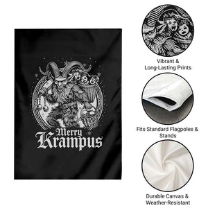Christmas Krampus Garden Flag Merry Krampus Norse Pagan Yule Horror Xmas TS11 Print Your Wear