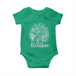 Christmas Krampus Baby Onesie Merry Krampus Norse Pagan Yule Horror Xmas TS11 Irish Green Print Your Wear