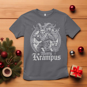 Christmas Krampus T Shirt Merry Krampus Norse Pagan Yule Horror Xmas TS11 Charcoal Print Your Wear