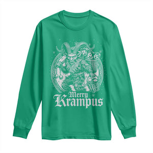 Christmas Krampus Long Sleeve Shirt Merry Krampus Norse Pagan Yule Horror Xmas TS11 Irish Green Print Your Wear