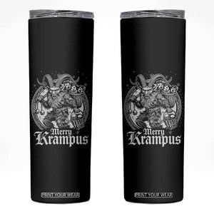 Christmas Krampus Skinny Tumbler Merry Krampus Norse Pagan Yule Horror Xmas TS11 Black Print Your Wear