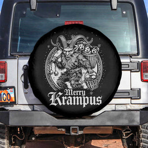 Christmas Krampus Spare Tire Cover Merry Krampus Norse Pagan Yule Horror Xmas TS11 No hole Black Print Your Wear
