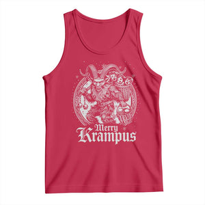 Christmas Krampus Tank Top Merry Krampus Norse Pagan Yule Horror Xmas TS11 Red Print Your Wear