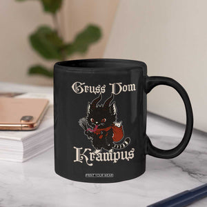 Christmas Krampus Cat Coffee Mug Gruss Vom Krampus Pagan Yule Xmas TS11 Print Your Wear