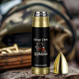 Christmas Krampus Cat Bullet Tumbler Gruss Vom Krampus Pagan Yule Xmas TS11 Print Your Wear