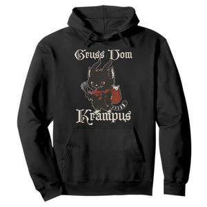 Christmas Krampus Cat Hoodie Gruss Vom Krampus Pagan Yule Xmas TS11 Black Print Your Wear