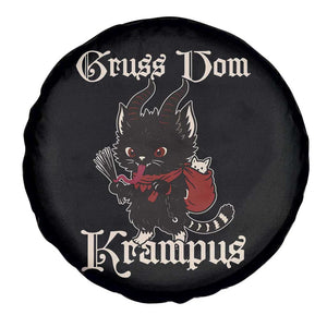 Christmas Krampus Cat Spare Tire Cover Gruss Vom Krampus Pagan Yule Xmas TS11 Print Your Wear