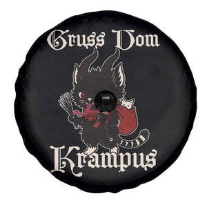 Christmas Krampus Cat Spare Tire Cover Gruss Vom Krampus Pagan Yule Xmas TS11 Print Your Wear