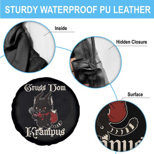 Christmas Krampus Cat Spare Tire Cover Gruss Vom Krampus Pagan Yule Xmas TS11 Print Your Wear