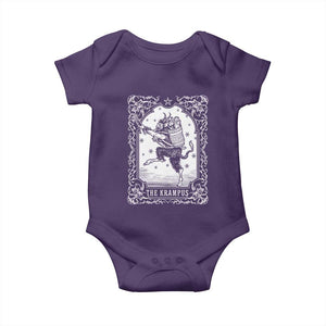 Christmas Krampus Baby Onesie Pagan Yule Nordic Xmas Krampus Evil Tarot Card TS11 Purple Print Your Wear