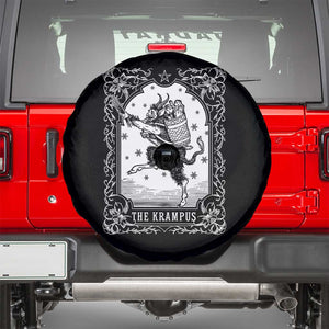 Christmas Krampus Spare Tire Cover Pagan Yule Nordic Xmas Krampus Evil Tarot Card TS11 Black Print Your Wear