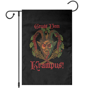 Nordic Christmas Krampus Garden Flag Gruss Vom Krampus Pagan Yule Xmas TS11 Black Print Your Wear