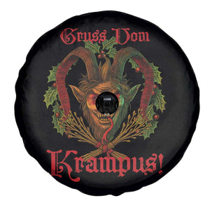 Nordic Christmas Krampus Spare Tire Cover Gruss Vom Krampus Pagan Yule Xmas TS11 Print Your Wear