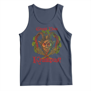 Nordic Christmas Krampus Tank Top Gruss Vom Krampus Pagan Yule Xmas TS11 Navy Print Your Wear