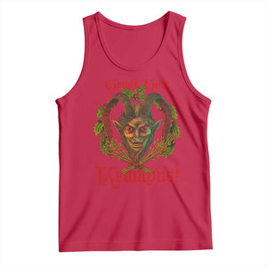 Nordic Christmas Krampus Tank Top Gruss Vom Krampus Pagan Yule Xmas TS11 Red Print Your Wear