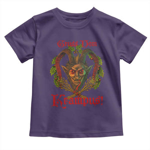 Nordic Christmas Krampus Toddler T Shirt Gruss Vom Krampus Pagan Yule Xmas TS11 Purple Print Your Wear