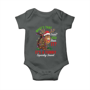 Funny Christmas Vacation Squirrel Movie Baby Onesie Whats That Sound You Hear It It Is A Funny Squeaky Sound TS11 Dark Heather Print Your Wear