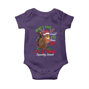 Funny Christmas Vacation Squirrel Movie Baby Onesie Whats That Sound You Hear It It Is A Funny Squeaky Sound TS11 Purple Print Your Wear