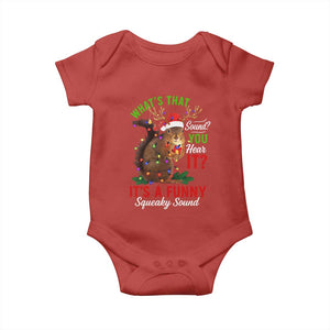 Funny Christmas Vacation Squirrel Movie Baby Onesie Whats That Sound You Hear It It Is A Funny Squeaky Sound TS11 Red Print Your Wear