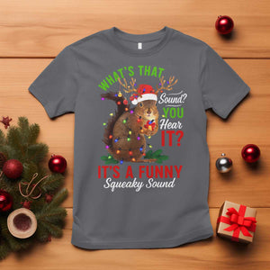 Funny Christmas Vacation Squirrel Movie T Shirt Whats That Sound You Hear It It Is A Funny Squeaky Sound TS11 Charcoal Print Your Wear