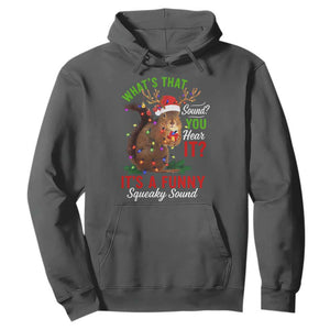 Funny Christmas Vacation Squirrel Movie Hoodie Whats That Sound You Hear It It Is A Funny Squeaky Sound TS11 Dark Heather Print Your Wear