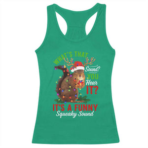 Funny Christmas Vacation Squirrel Movie Racerback Tank Top Whats That Sound You Hear It It Is A Funny Squeaky Sound TS11 Irish Green Print Your Wear