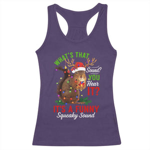 Funny Christmas Vacation Squirrel Movie Racerback Tank Top Whats That Sound You Hear It It Is A Funny Squeaky Sound TS11 Purple Print Your Wear