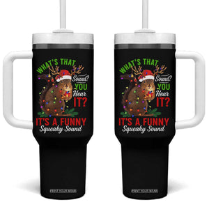 Funny Christmas Vacation Squirrel Movie Tumbler With Handle Whats That Sound You Hear It It Is A Funny Squeaky Sound TS11 One Size: 40 oz Black Print Your Wear