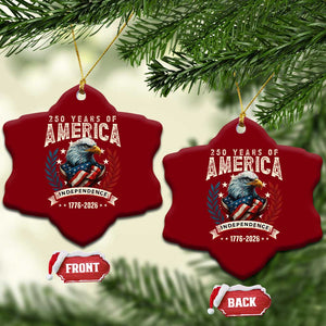 250 Years Of America Ceramic Ornament 250th American Anniversary Independence Bald Eagle TS11 Print Your Wear