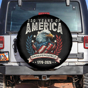 250 Years Of America Spare Tire Cover 250th American Anniversary Independence Bald Eagle TS11 No hole Black Print Your Wear