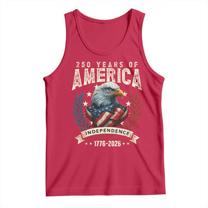 250 Years Of America Tank Top 250th American Anniversary Independence Bald Eagle TS11 Red Print Your Wear