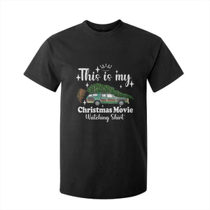 This Is My Christmas Movie Watching T Shirt For Kid Vintage Xmas Tree Car TS11 Black Print Your Wear