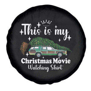 This Is My Christmas Movie Watching Spare Tire Cover Vintage Xmas Tree Car TS11 Print Your Wear
