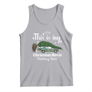 This Is My Christmas Movie Watching Tank Top Vintage Xmas Tree Car - Print Your Wear