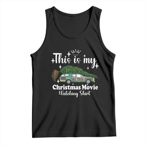This Is My Christmas Movie Watching Tank Top Vintage Xmas Tree Car - Print Your Wear